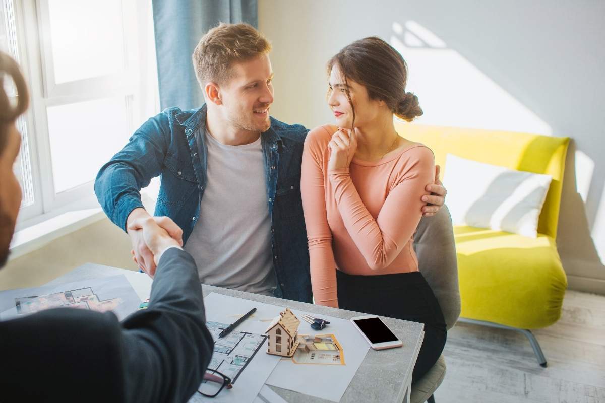 Couple buying a house together
