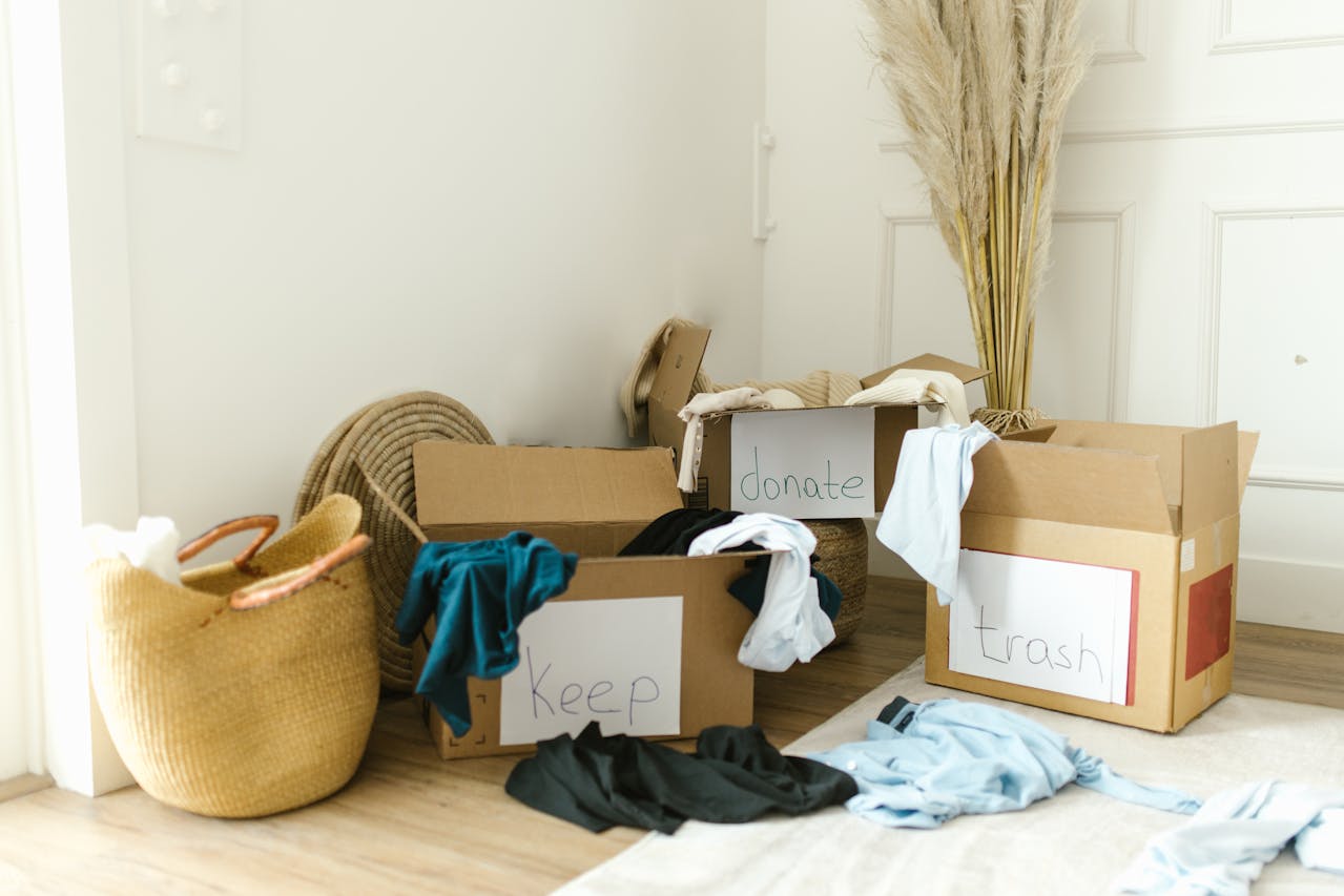 Decluttering after selling a house