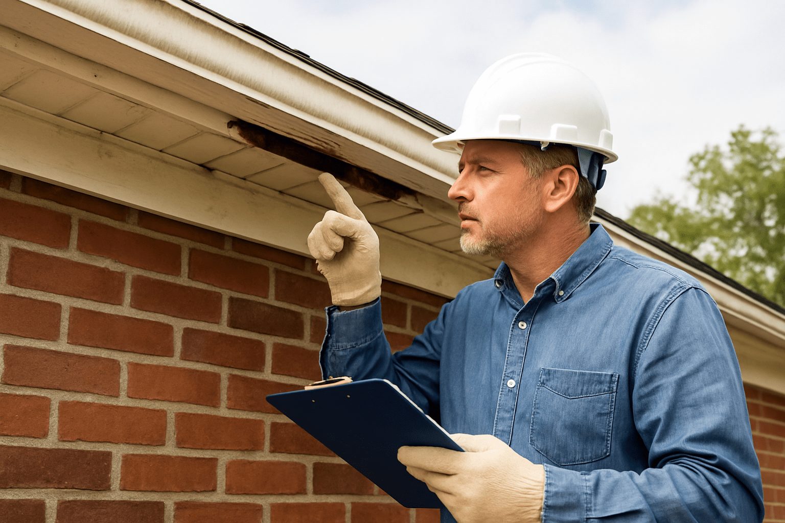 a man conducting house inspection