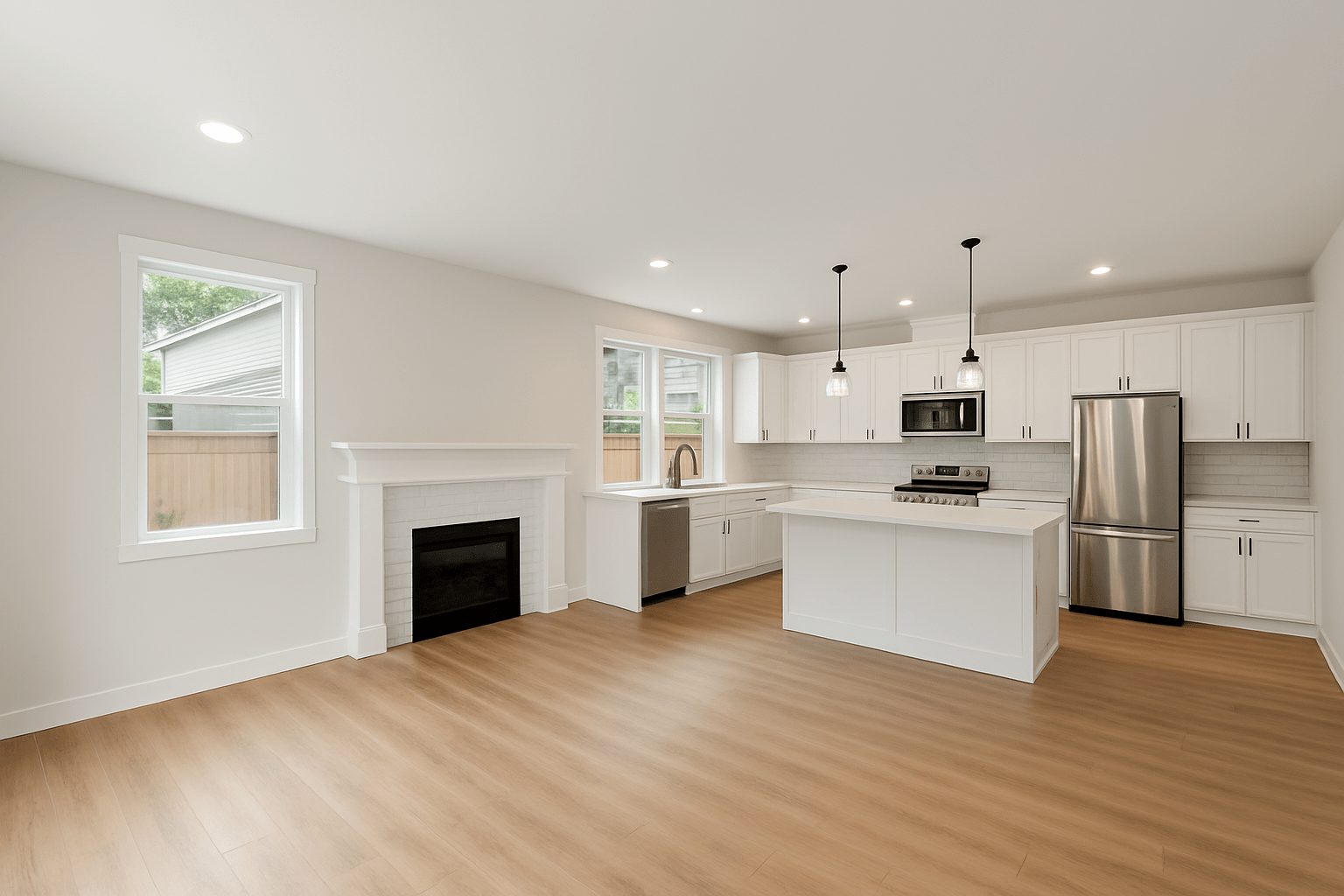 a newly renovated house