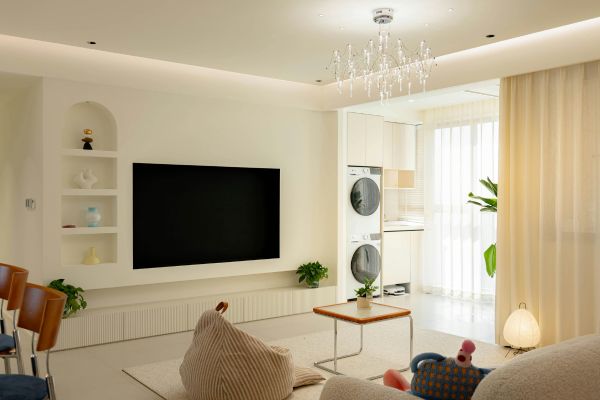 Bright staged living room ready for sale