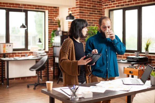 Couple discussing selling their house as is