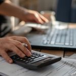 Seller calculating closing costs.