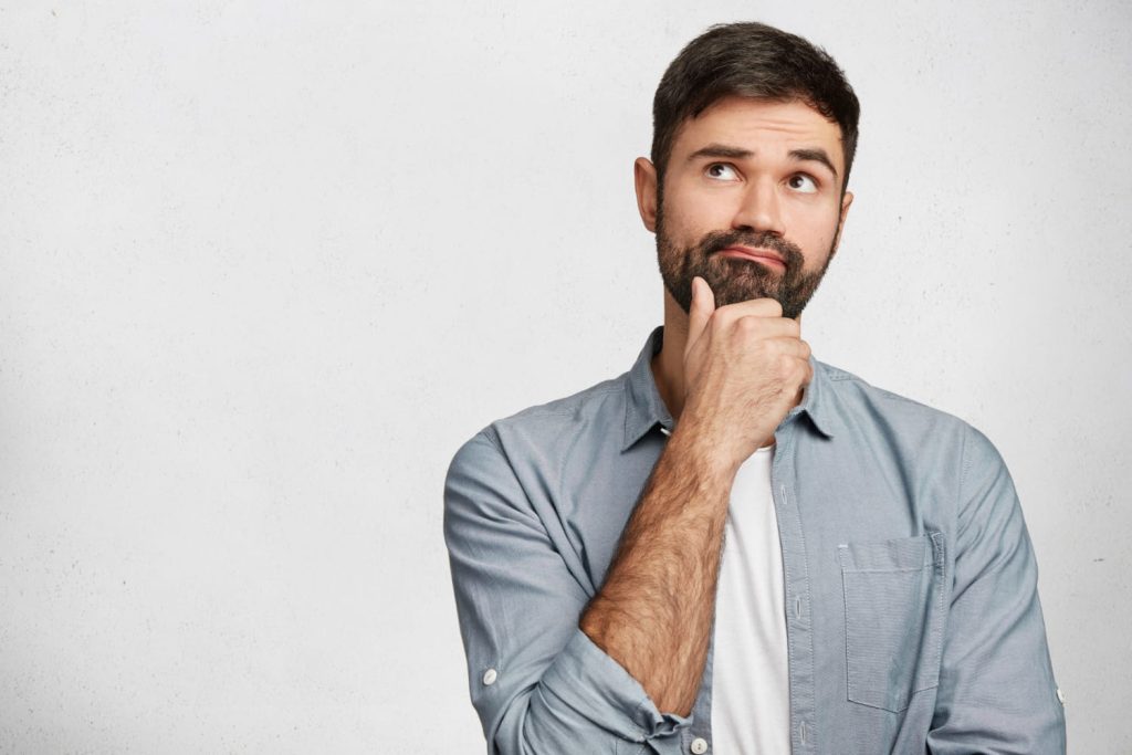 A Man Having Second Thoughts