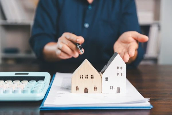 Man reviewing capital gains tax documents