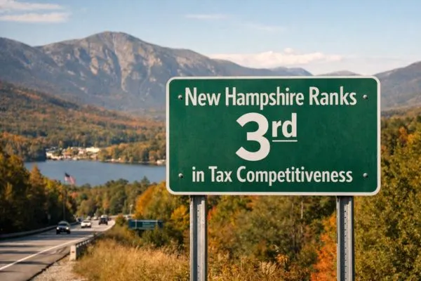 New Hampshire ranks 3rd nationally for overall tax competitiveness