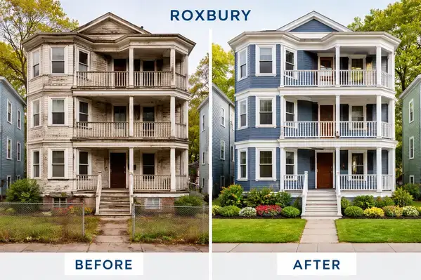 Roxbury Boston property renovation investment potential